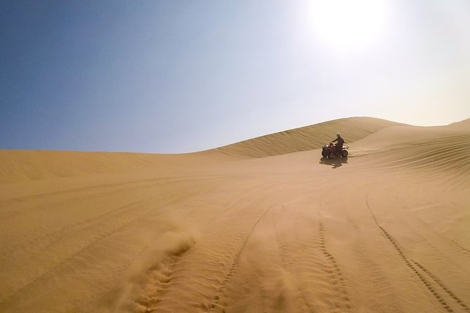 2hr COMBO - 1hr Lie-down Sandboarding and 1hr Quad Bike ride - Who will enjoy this most