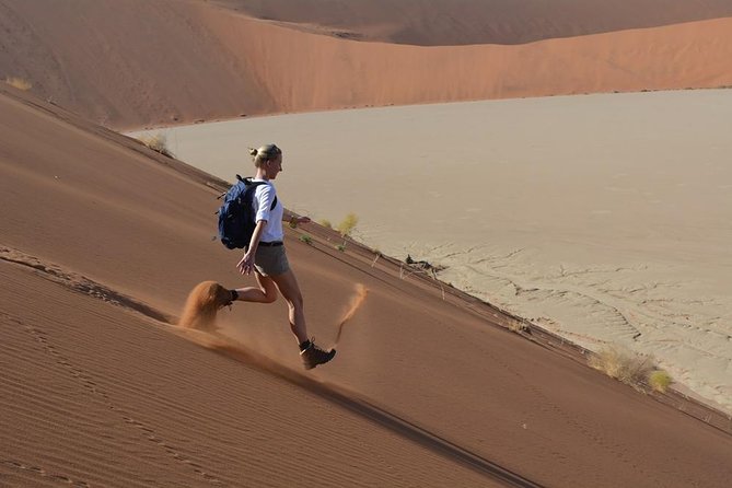 4-Day Swakopmund And Sossusvlei Accommodated Adventure from Windhoek - Day 1: From Windhoek to Walvis Bay’s flamingo lagoon