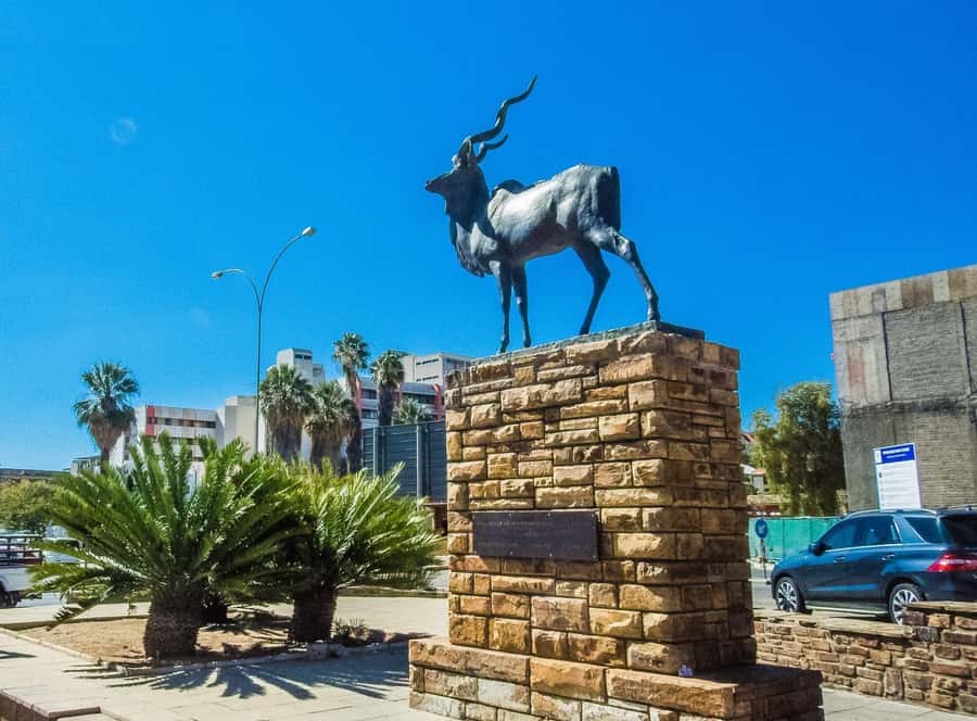 City Tour of Windhoek Namibia - Walking through the city center