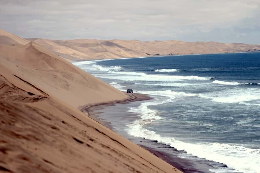 Walvis Bay: 4x4 Desert Excursion to Sandwich Harbour Bay - Reaching Sandwich Harbour, or taking the high view