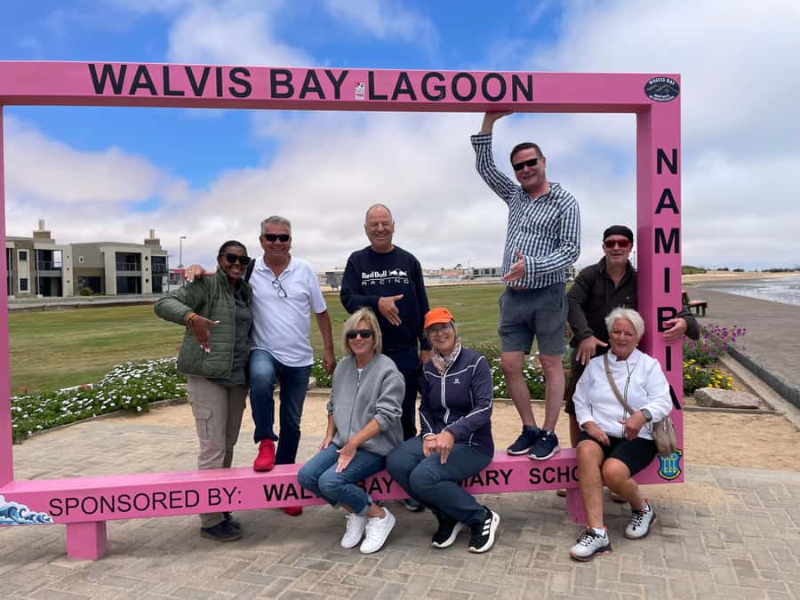 Walvis Bay: Half-Day Tour with Dune 7 and Pink Lake - The salt pans and the colors of Pink Lake