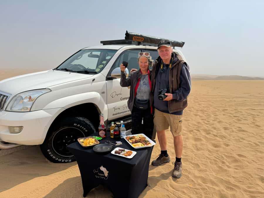 Walvisbay: Sandwich Harbour 4x4 & Sandboarding Tours - Key points at a glance